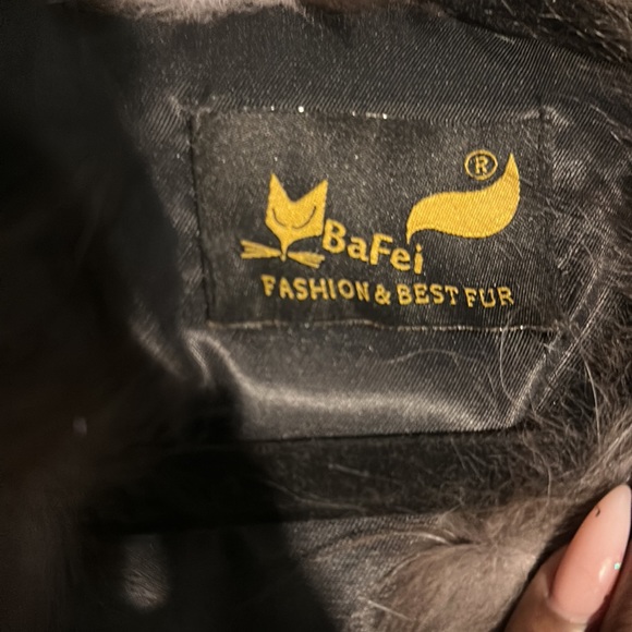 3/4 sleeve beauty silver fox fur coat - Picture 3 of 6